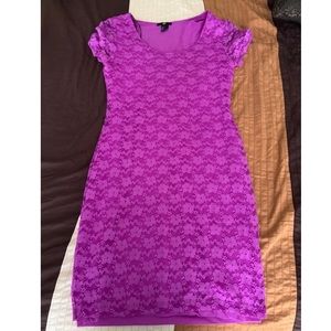 H&M purple lace dress.